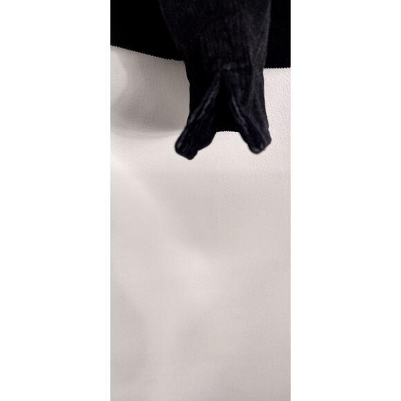 Talbots Dark Black Lined Corduroy Jacket 10 Classic Office Whimsygoth - Picture 10 of 16